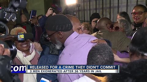 Three men exonerated 36 years after being convicted of teen's murder