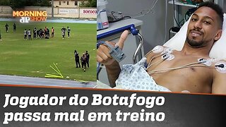 Olha o susto que o jogador Biro-Biro, do Botafogo, deu nos colegas!