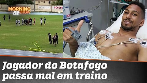 Olha o susto que o jogador Biro-Biro, do Botafogo, deu nos colegas!