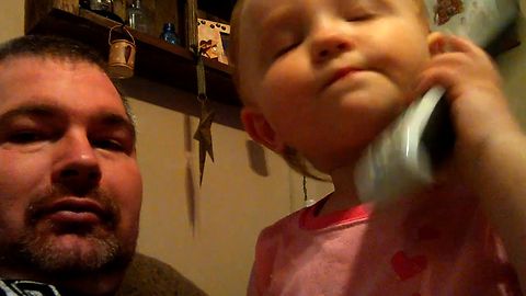 This Baby Girl's Cute Argument With Dad Had Us In Stitches