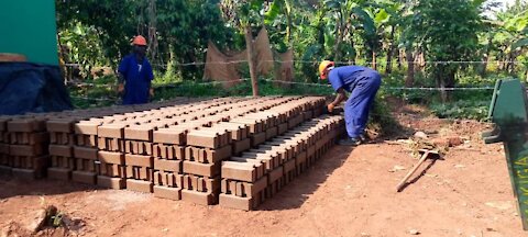 Sustainable house brick production in Africa, using issb