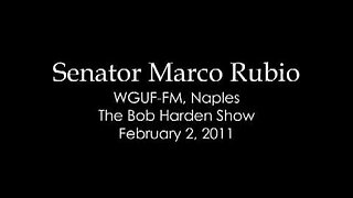 Senator Marco Rubio Talks Health Care On "The Bob Harden Show"