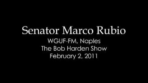 Senator Marco Rubio Talks Health Care On "The Bob Harden Show"