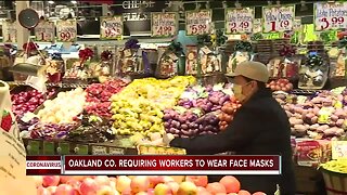 Oakland County requiring workers to wear masks on the job