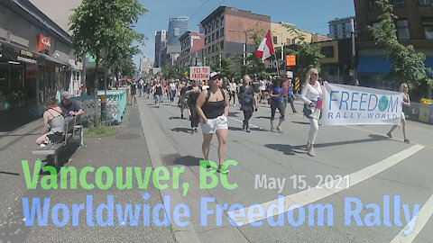 Granville at Helmcken Walk By May 15 Vancouver Worldwide Freedom Rally