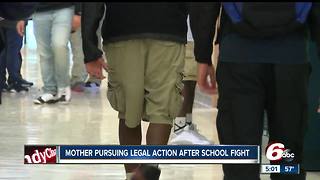 Mother taking daughter out of school, pursuing legal action after a fight on school grounds