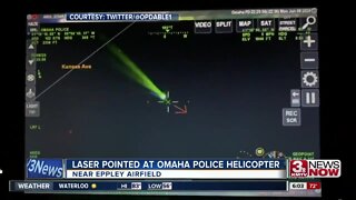 Laser pointed at OPD helicopter