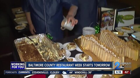 Baltimore County Restaurant Week begins January 17, ends February 1