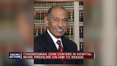 John Conyers in hospital for stress-related illness, family spokesperson says