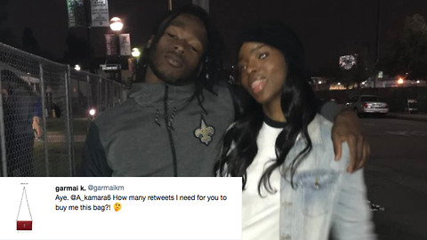 Saints RB Alvin Kamara's Sister Tricks Fans into Thinking She's a Groupie Looking for a Handout