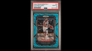 Make $$$ with Steph Curry Prizm Monopoly Teal Wave Card