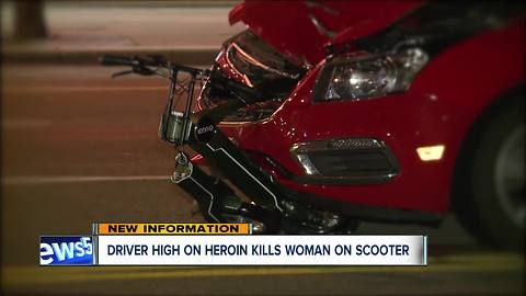 Man tells police he snorted heroin before striking, killing woman on scooter with vehicle