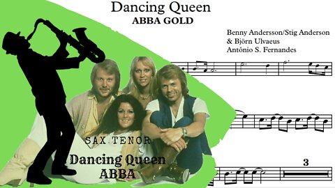 Dancing Queen - Abba Gold (Sheet Music) Sax Tenor