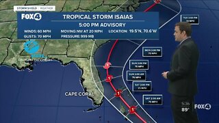 Tropical Storm Isaias could become a hurricane this weekend