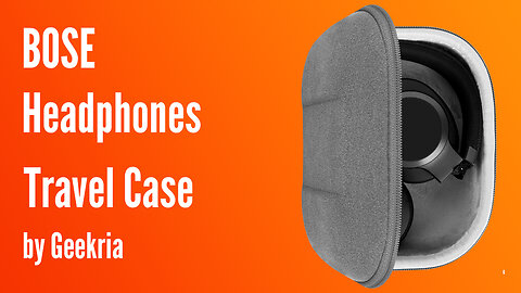 BOSE Over-Ear Headphones Travel Case, Hard Shell Headset Carrying Case | Geekria