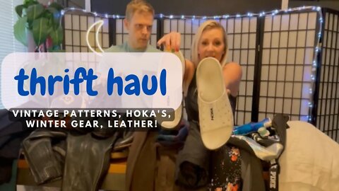 Thrift Haul! Vintage Patterns, Leather, Winter GEAR! #shorts