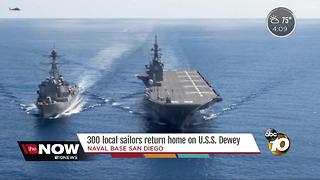 San Diego sailors return home on USS Dewey