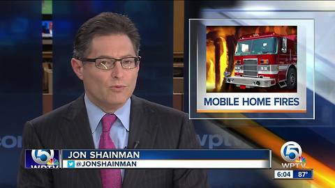 Mobile home fires in Palm Beach County