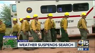 Weather suspends search for man missing in Payson flooding