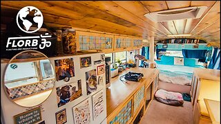 Spacious DIY School Bus Conversion makes Life on the Road a Breeze