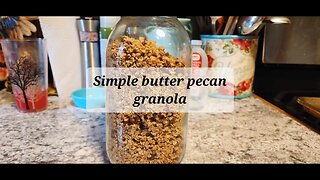 Butter pecan granola