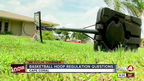 Resident upset about basketball hoop citation in Cape Coral