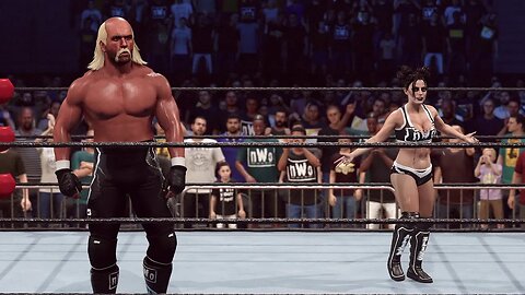 WWE 2K22 NITRO: Alexa Bliss and Hollywood Hogan vs. Ronda Rousey and Roddy Piper Tag Team Match [4K]