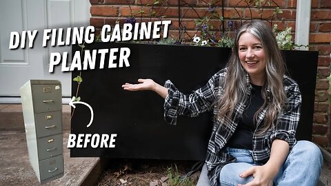 Turning an OLD FILING CABINET into an Outdoor Planter