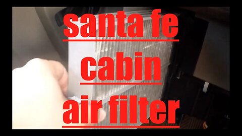 EASY replacement cabin air filter Hyundai Santa Fe √ Fix it Angel