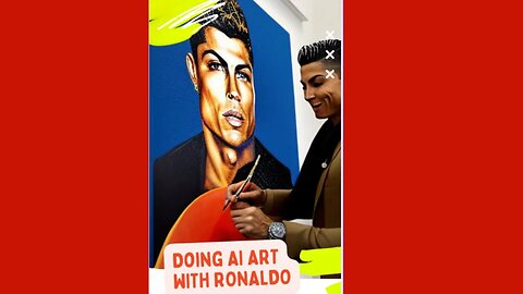 Doing Art with CR7 @tvasart #ronaldo #football #ai #viral #shorts #art #subscriber #cr7 #popart