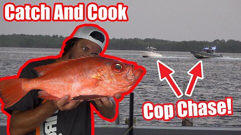 Tarpon at the Islamorada Humps! Cop Chase & World Record Fish! Catch and Cook