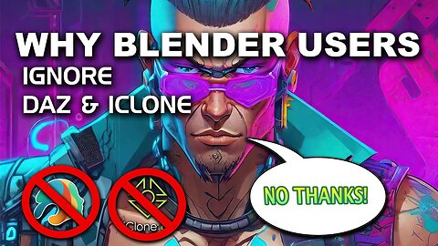 ANIMATED FILMS |WHY BLENDER USERS IGNORE DAZ & ICLONE