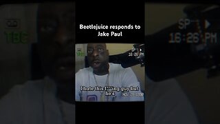 Beetlejuice responds to Jake Paul calling him out #shortsfeed #beetlejuice #viral