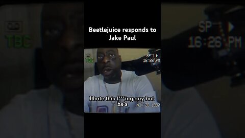 Beetlejuice responds to Jake Paul calling him out #shortsfeed #beetlejuice #viral