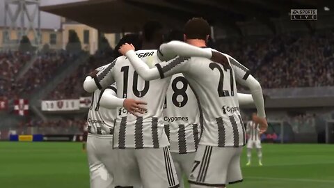 E:255 23-03-19- 22m - Wicked Cross to Back Post Run from Moise Kean - GOAL! Juventus leads 1-0