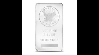 10 oz Sunshine Silver Bar (New, MintMark SI) 001