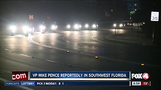 Vice President's motorcade arrives in Fort Myers early Friday