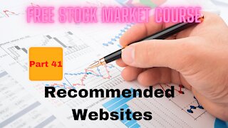 Free Stock Market Course Part 41: Recommended Websites