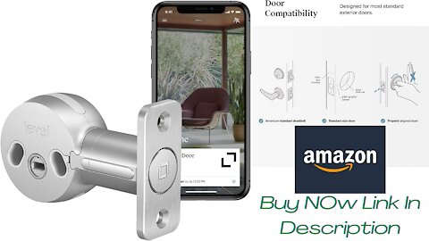 Level Bolt, The Invisible Smart Lock. Bluetooth Deadbolt, Keyless Entry, Works with Alexa