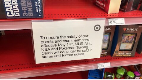 Target Suspends In-store Sales Of Sports And Pokémon Trading Cards