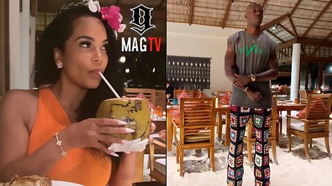 Chad Ochocinco's Fiancee Sharelle Rosado Vows To Get Him Preggo During Maldives Vacation! 👼🏽