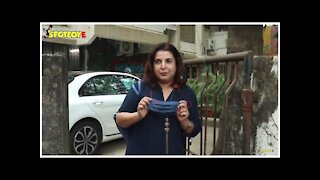 Farah khan Spotted at kromakay salon as the photographers wished her Happy birthday | SpotboyE