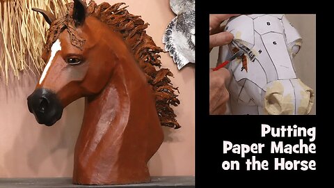 Add Paper Mache to Jonni's Horse Sculpture Pattern