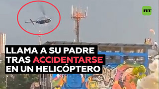 Sobrevive a un accidente de helicóptero en Colombia y llama a su padre