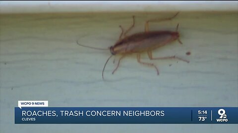 Cleves mobile home infested with roaches due to neighbors