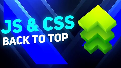 Javascript & CSS Back To Top Button