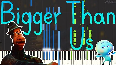 Jon Batiste - Bigger Than Us | Soul 2020 OST (Jazz Piano Synthesia + Double Bass) [FREE MIDI]