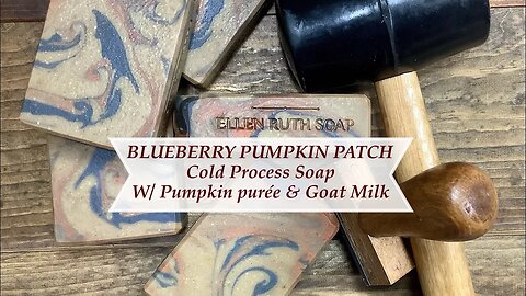Making 🫐BLUEBERRY PUMPKIN PATCH 🎃 CP Soap w/ Pumpkin Puree & Goat Milk | Ellen Ruth Soap