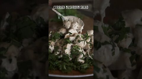 Mushroom Magic Salad: Quick & Healthy Recipe in 60 seconds! 🍄🥗#shorts #recipe #salad