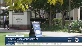 University of San Diego institutes stay-on-campus order